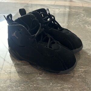 Black Jordan sneakers